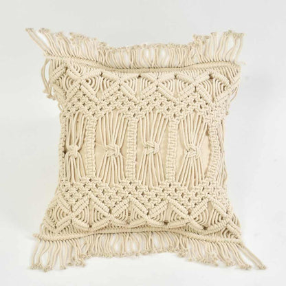 Cushion Cover, (i461_1_16_1), Cushion With OFF-White Color, Cushion For Living & Bedroom Area, Cushion - VT15206