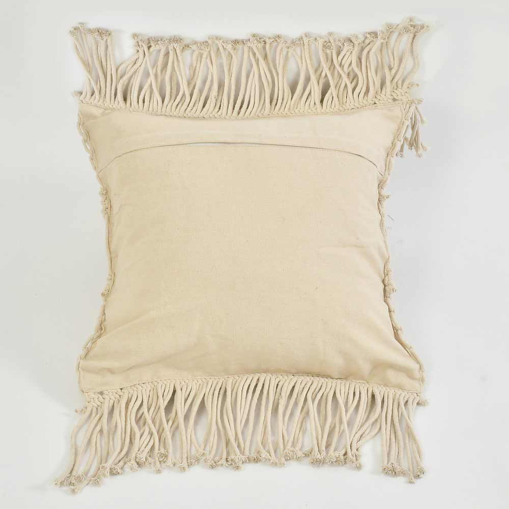 Cushion Cover, (i460_1_16_1), Cushion With OFF-White Color, Cushion For Living & Bedroom Area, Cushion - VT15207