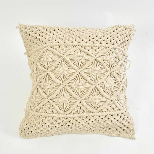 Cushion Cover, (i459_1_16_1), Cushion With OFF-White Color, Cushion For Living & Bedroom Area, Cushion - VT15208