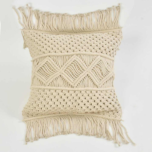 Cushion Cover, (i457_1_16_1), Cushion With OFF-White Color, Cushion For Living & Bedroom Area, Cushion - VT15210