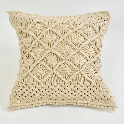 Cushion Cover, (i456_1_16_1), Cushion With OFF-White Color, Cushion For Living & Bedroom Area, Cushion - VT15211