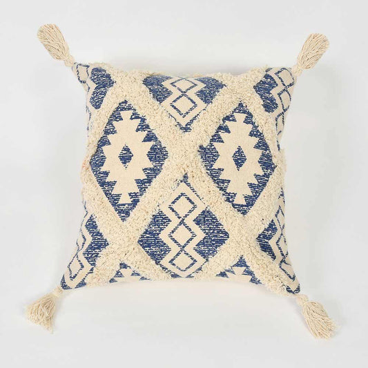 Cushion Cover, (i452_3_16_1), Cushion With Blue Color, Cushion For Living & Bedroom Area, Cushion - VT15216