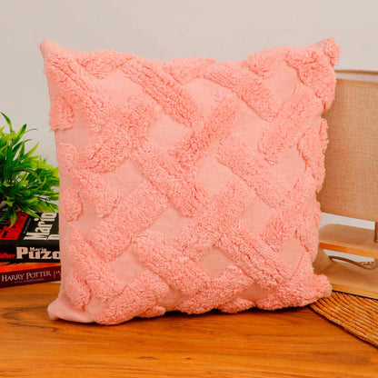 Cushion Cover, (i450_2_16_1), Cushion With Pink Color, Cushion For Living & Bedroom Area, Cushion - VT15219