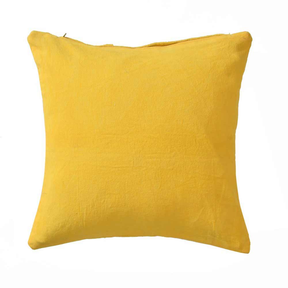 Cushion Cover, (i342_3_16_1), Cushion With Yellow Color, Cushion For Living & Bedroom Area, Cushion - VT15238