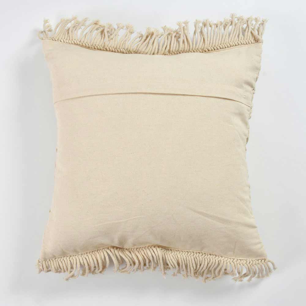 Cushion Cover, (i255_1_24_1), Cushion With OFF-White Color, Cushion For Living & Bedroom Area, Cushion - VT15241