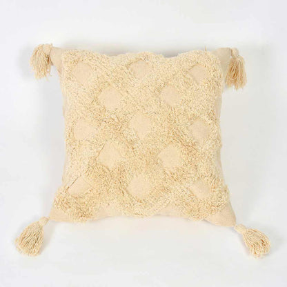 Cushion Cover, (i250_2_16_1), Cushion With OFF-White Color, Cushion For Living & Bedroom Area, Cushion - VT15248