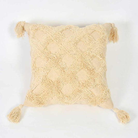 Cushion Cover, (i250_2_16_1), Cushion With OFF-White Color, Cushion For Living & Bedroom Area, Cushion - VT15248