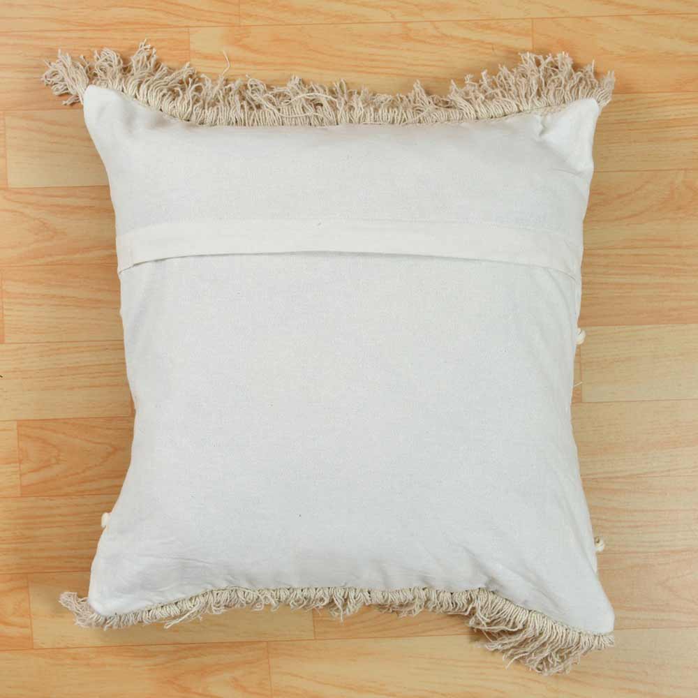 Cushion Cover, (i232_1_16_1), Cushion With Blue & OFF-White Color, Cushion For Living & Bedroom Area, Cushion - VT15250