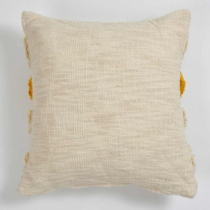 Cushion Cover, (i221_1_16_1), Cushion With OFF-White & Orange Color, Cushion For Living & Bedroom Area, Cushion - VT15261