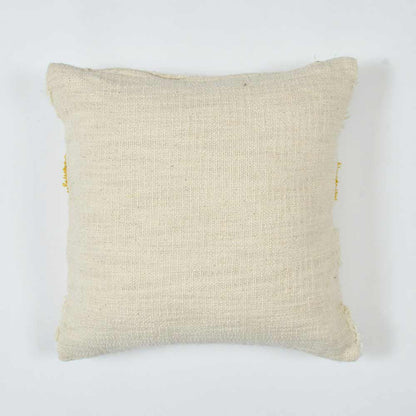 Cushion Cover, (i221_2_16_1), Cushion With Yellow, Black & OFF-White Color, Cushion For Living & Bedroom Area, Cushion - VT15264