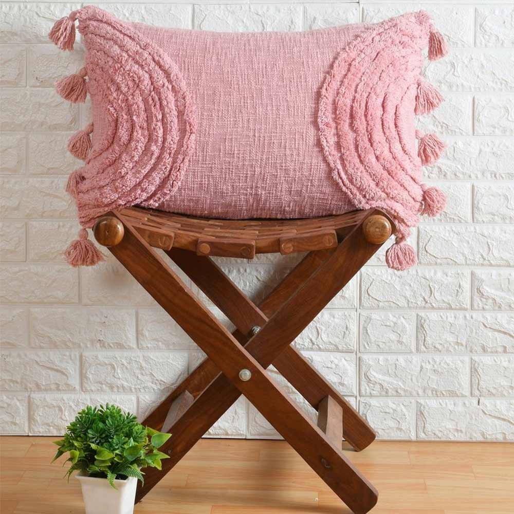 Cushion Cover, (i220_1_1), Cushion With Pink Color, Cushion For Living & Bedroom Area, Cushion - VT15265