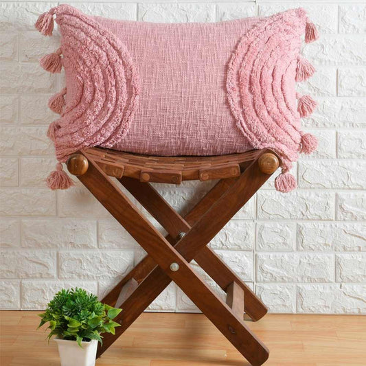 Cushion Cover, (i220_1_1), Cushion With Pink Color, Cushion For Living & Bedroom Area, Cushion - VT15265