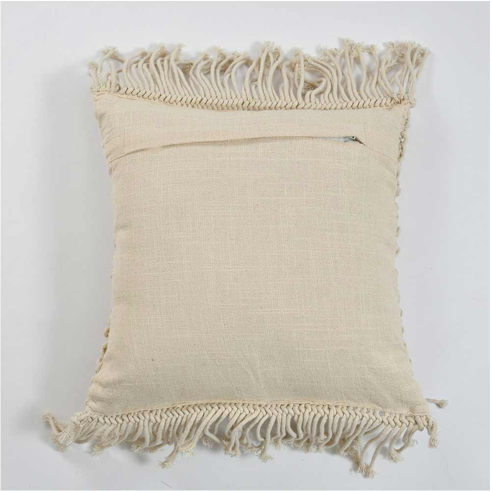 Cushion Cover, (i217_1_12_1), Cushion With OFF-White Color, Cushion For Living & Bedroom Area, Cushion - VT15275