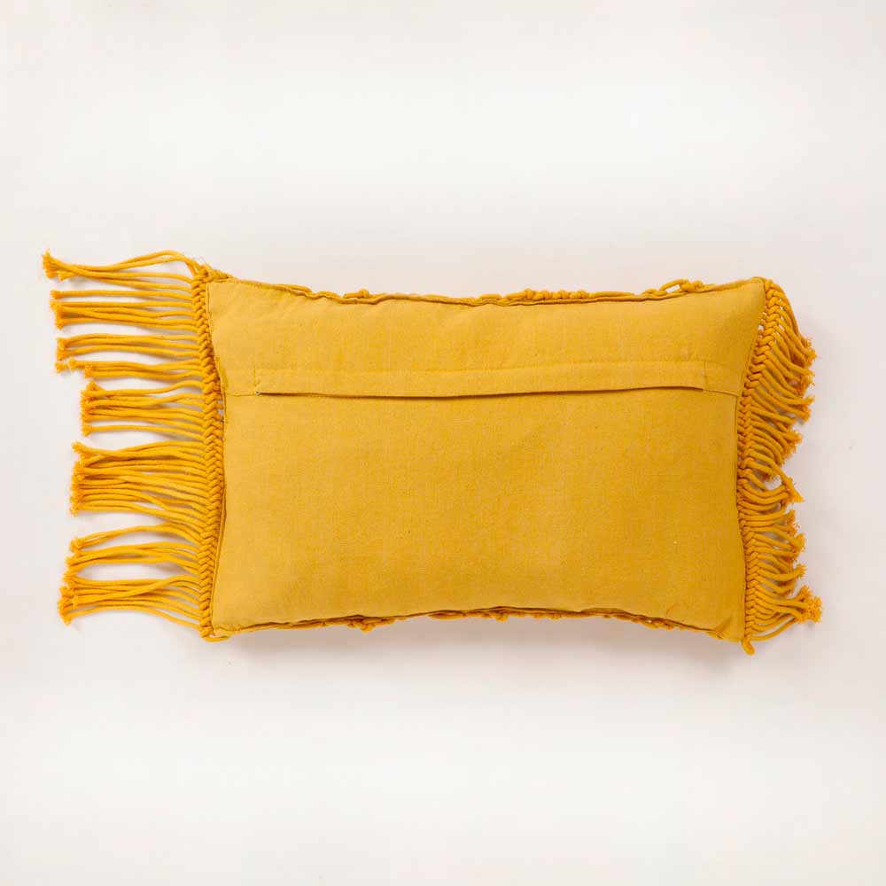 Cushion Cover, (i214_3_1), Cushion With Yellow Color, Cushion For Living & Bedroom Area, Cushion - VT15280