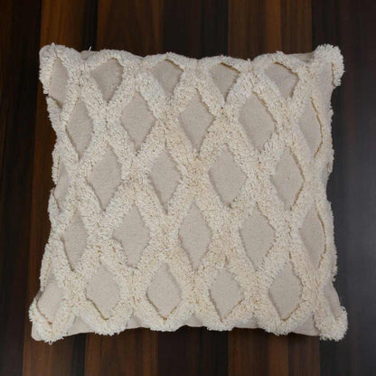 Cushion Cover, (i122_16_1), Cushion With OFF-White Color, Cushion For Living & Bedroom Area, Cushion - VT15283