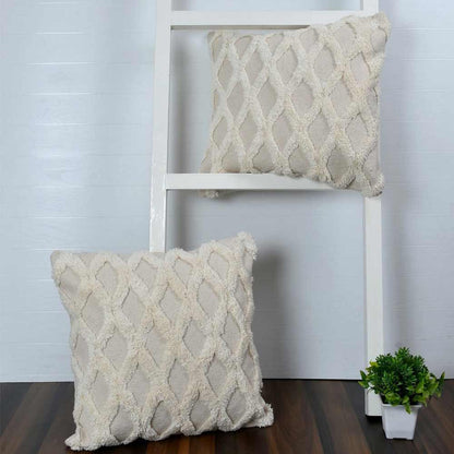 Cushion Cover, (i122_20_1), Cushion With OFF-White Color, Cushion For Living & Bedroom Area, Cushion - VT15285