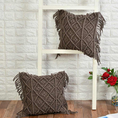 Cushion Cover, (i105_4_16_1), Cushion With Grey Color, Cushion For Living & Bedroom Area, Cushion - VT15300