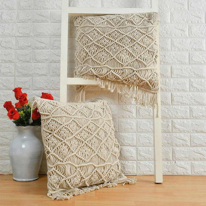 Cushion Cover, (i105_1_20_1), Cushion With OFF-White Color, Cushion For Living & Bedroom Area, Cushion - VT15306