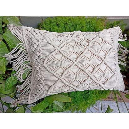 Cushion Cover, (i105_3_1), Cushion With OFF-White Color, Cushion For Living & Bedroom Area, Cushion - VT15308