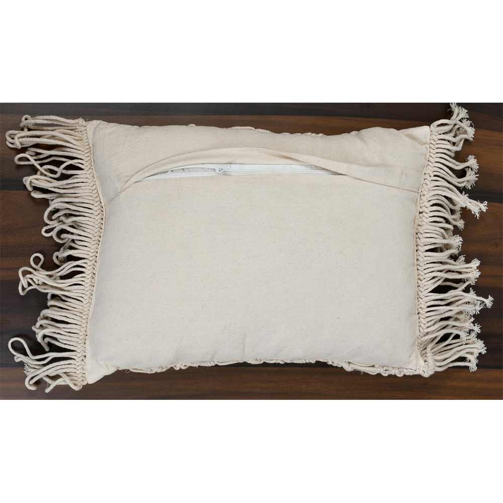 Cushion Cover, (i105_3_1), Cushion With OFF-White Color, Cushion For Living & Bedroom Area, Cushion - VT15308