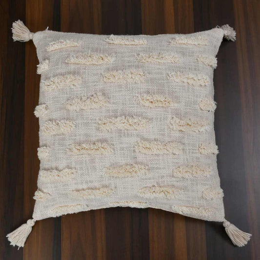 Cushion Cover, (i88_1_16_1), Cushion With OFF-White Color, Cushion For Living & Bedroom Area, Cushion - VT15310