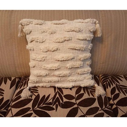 Cushion Cover, (i88_1_20_1), Cushion With OFF-White Color, Cushion For Living & Bedroom Area, Cushion - VT15311