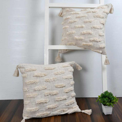 Cushion Cover, (i88_1_24_1), Cushion With OFF-White Color, Cushion For Living & Bedroom Area, Cushion - VT15312