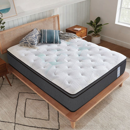 Mattress, (BEMFSZNFZEXUAMFC) Springtek, Euro Top Hybrid Latex Spring Mattress, Mattress - VT15709