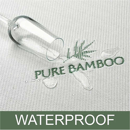 Mattress, (MTPGETHT5AUH7ND4) Loom & Needles 100% Pure Organic Bamboo Waterproof Mattress Protector, Mattress - VT15798