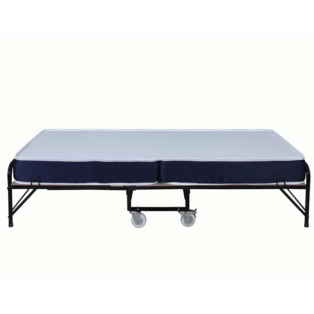 Mattress, (BDDG9YYWXFSHKWYH) Loom & Needles Rollaway Bed with 6" Mattress Single Metal Bed, Mattress - VT15806