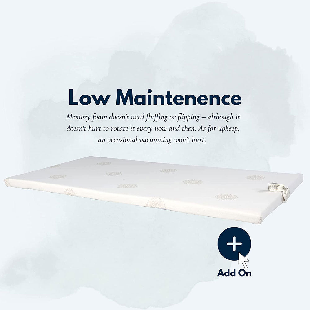 Mattress, CU_MFT_72x72x2 (CLOUDE) Memory Foam 2 Inch King Size Soft Orthopedic Mattress Topper, Mattress - VT15850