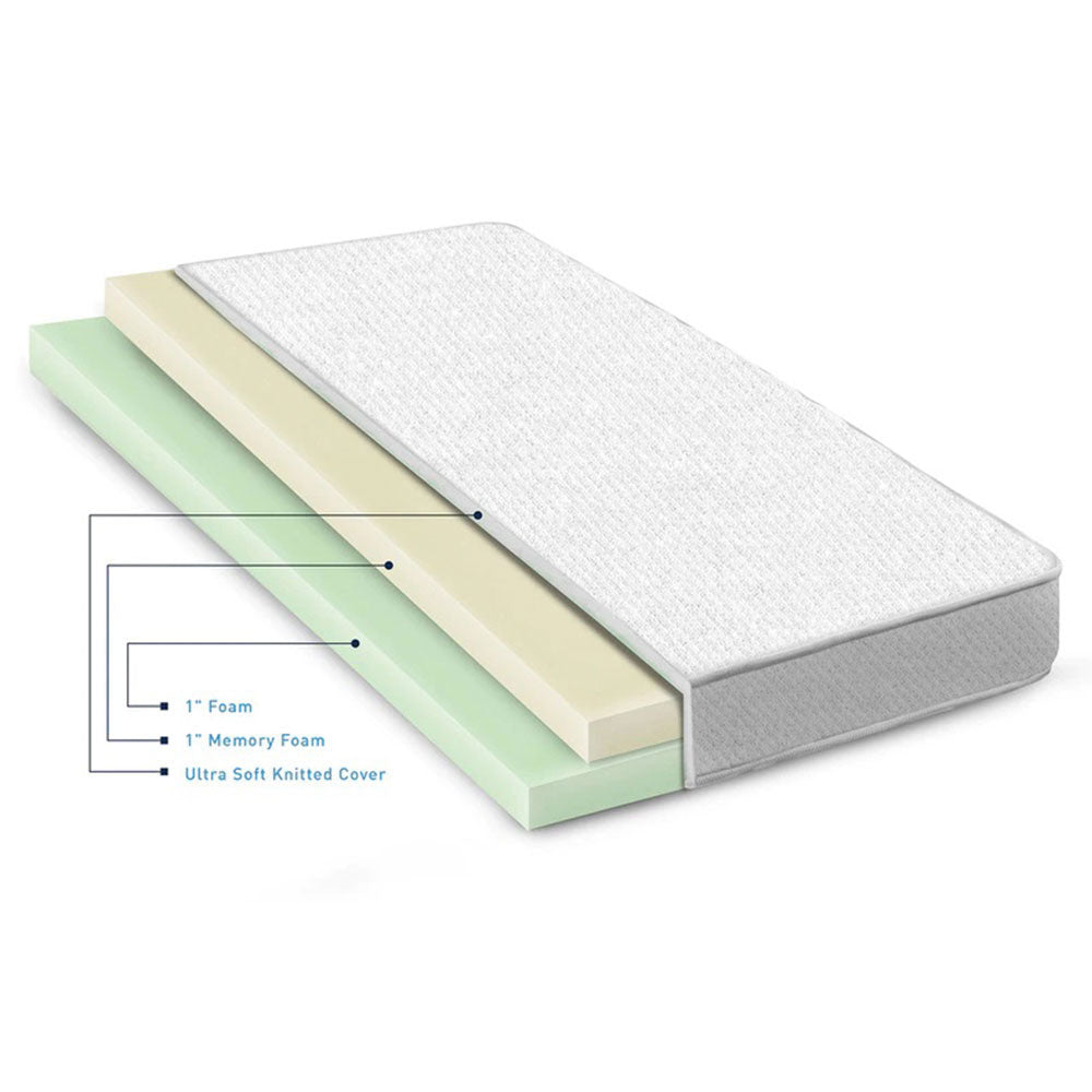 Mattress, CU_MFT_75x48x2 (CLOUDE) Memory Foam 2 Inch Single Size Soft Orthopedic Mattress Topper, Mattress - VT15852