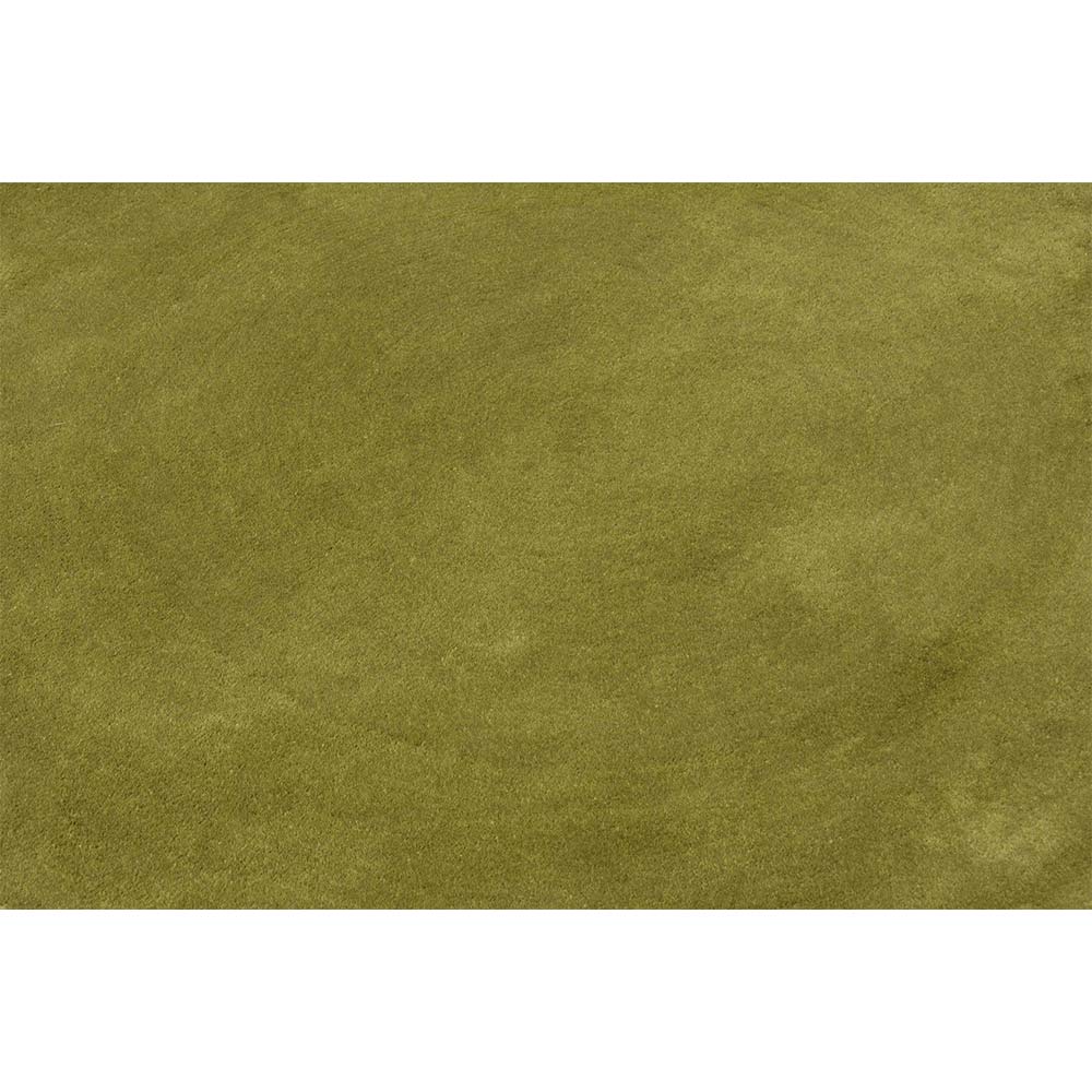 Rugs, (Presto), ICHT1728C4X4, Green Color Solid Hand Tufted Round Wool Carpet-VT15920-48X48 inches