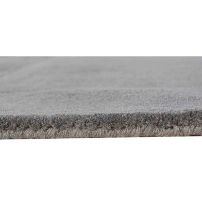 Rugs, (Presto), ICHT1740C5X5, Grey Color Solid Hand Tufted Round Wool Carpet-VT15922-72X72 inches