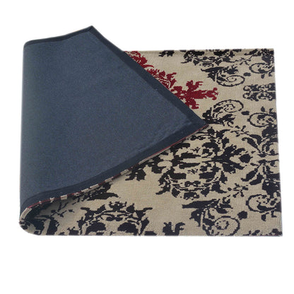 Rugs, (Presto), ICKC121C4X6, Red, Brown and beige Abstract Polyester Carpet-VT15926-48X72 inches