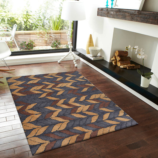 Rugs, (Presto), ICKC12C4X6, Multicolor Abstract Polyester Carpet-VT15930-48X72 inches