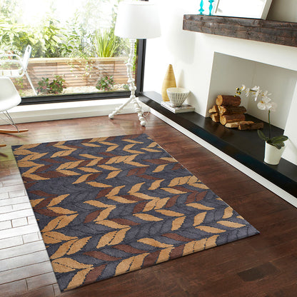 Rugs, (Presto), ICKC12C6X9, Multicolor Abstract Polyester Carpet-VT15930-72X108 inches