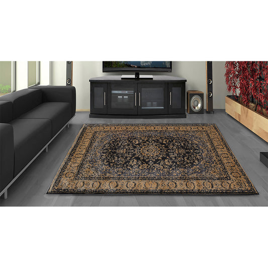 Rugs, (Presto), ICKC135C4X6, Blue & Beige Ethnic Polyester Carpet-VT15932-48X72 inches