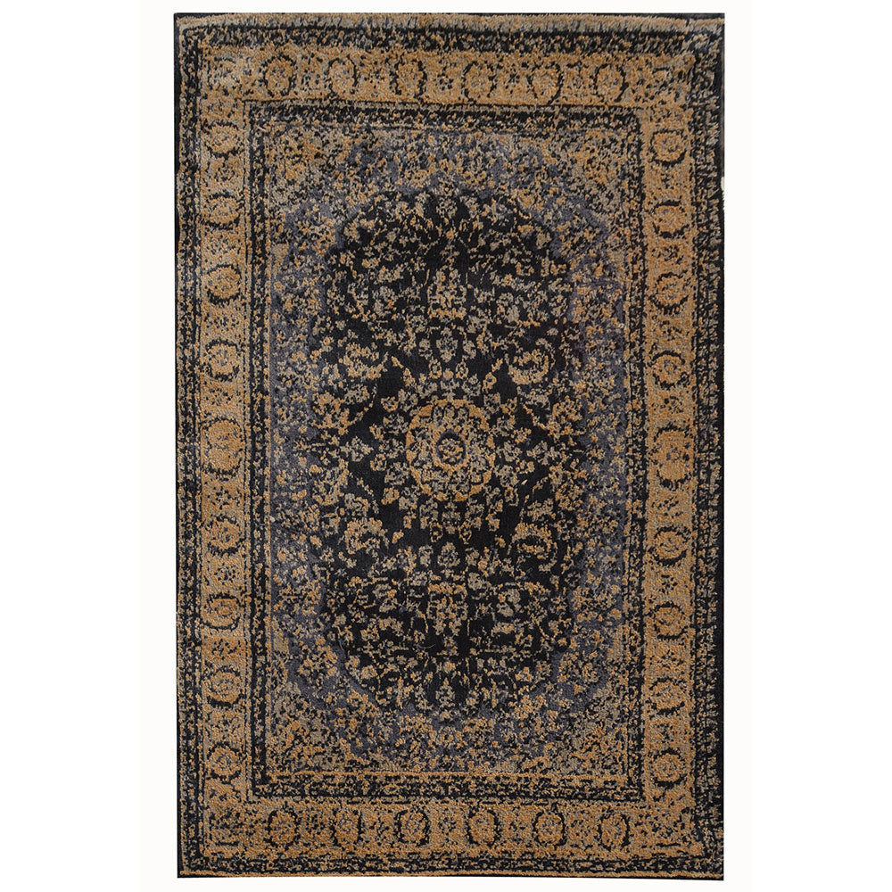 Rugs, (Presto), ICKC135C3X5,Blue & Beige Ethnic Polyester Carpet-VT15932-36X60 inches