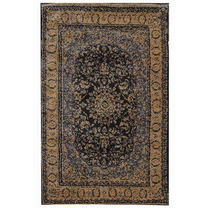 Rugs, (Presto), ICKC132C6X9, Blue & Beige Ethnic Polyester Carpet-VT15932-72X108 inches