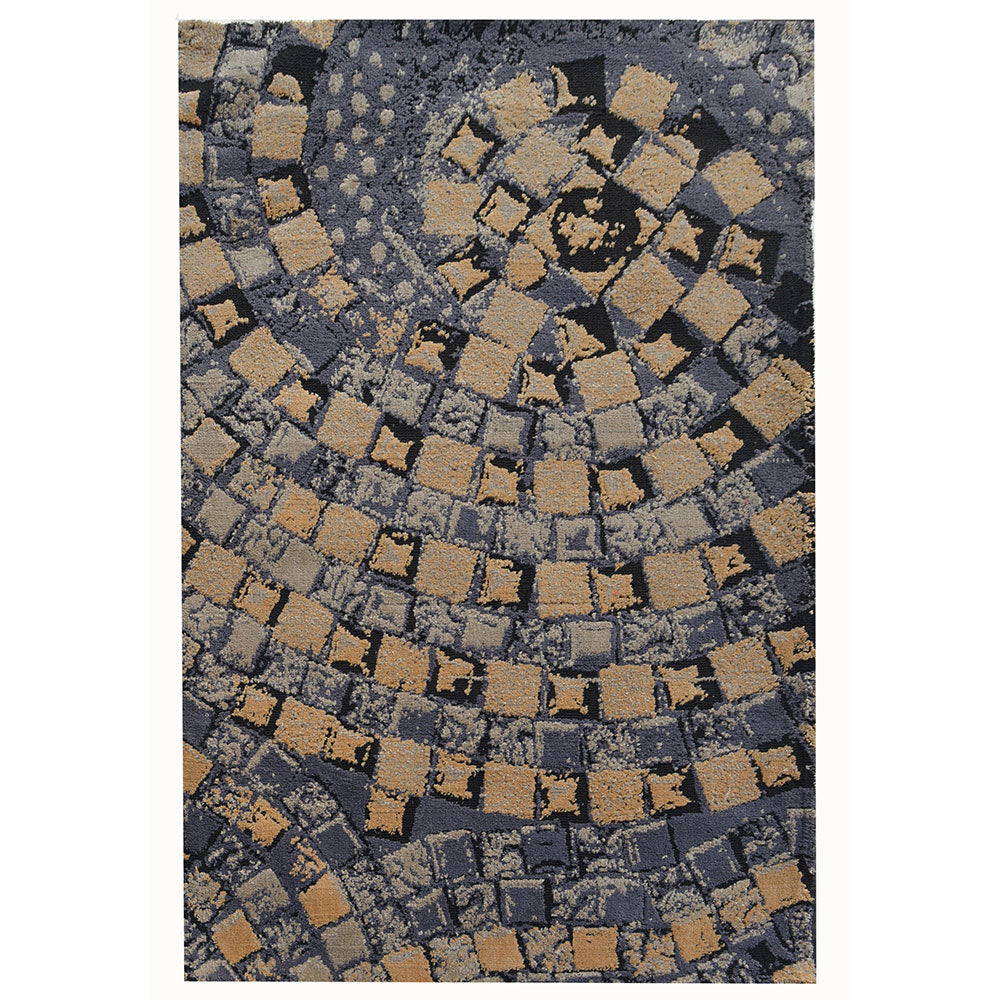 Rugs, (Presto), ICKC143C5X8,Gold & Grey Ethnic Polyester Carpet-VT15933-60X96 inches