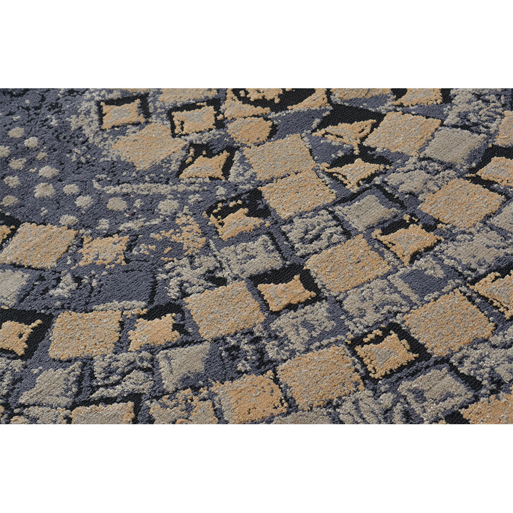 Rugs, (Presto) ICKC143C2X5, Gold & Grey Ethnic Polyester Carpet-VT15933-22X55 inches