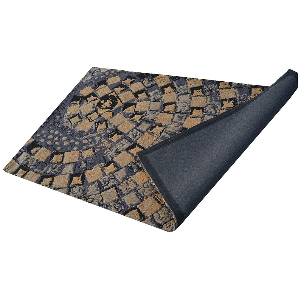 Rugs, (Presto), ICKC143C3X5,Gold & Grey Ethnic Polyester Carpet-VT15933-36X60 inches