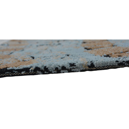 Rugs, (Presto), ICKC149C5X8, Blue and Black Abstract Polyester Carpet-VT15934-60X96 inches