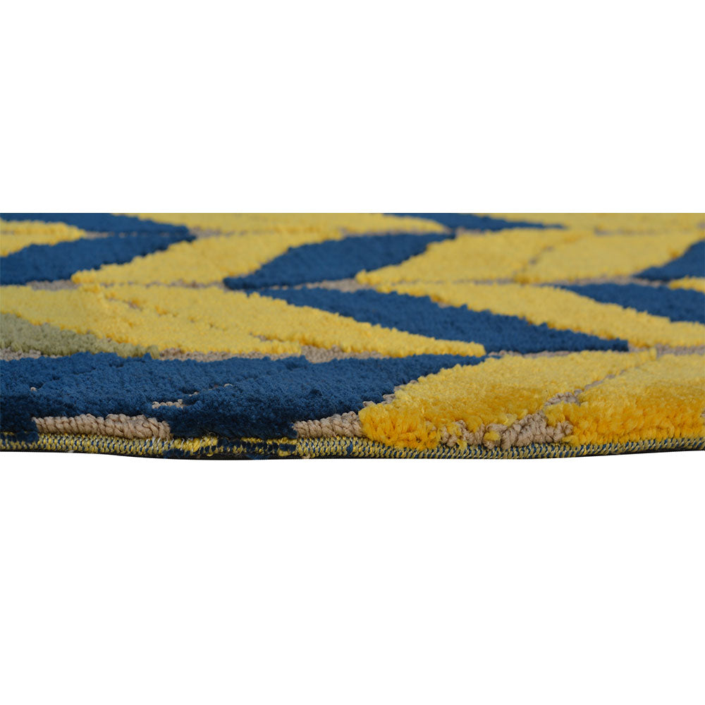Rugs, (Presto) ICKC14C2X5, Grey, Beige & Orange color Floral Polyester Carpet-VT15935-22X55 inches