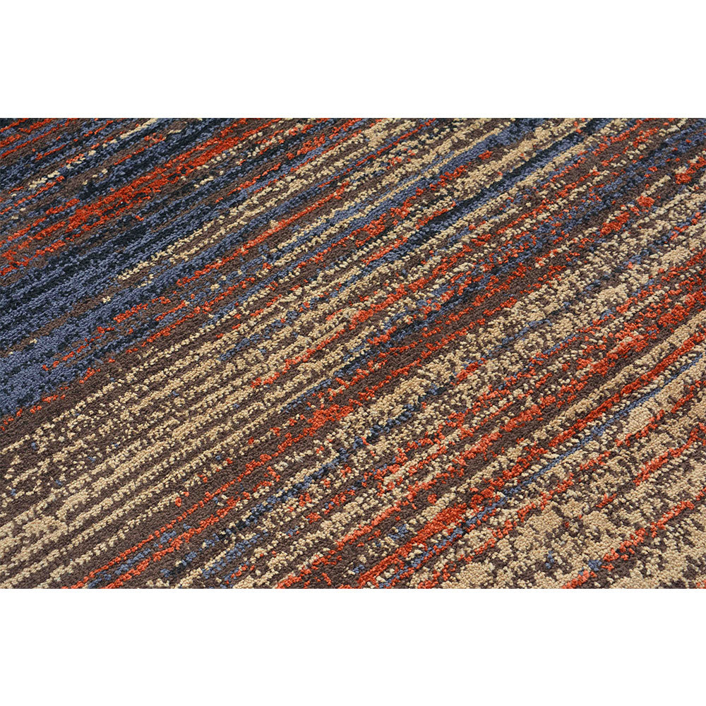 Rugs, (Presto), ICKC153C4X6, Grey, Purple & Beige color Stripes Polyester Carpet-VT15936-48X72 inches