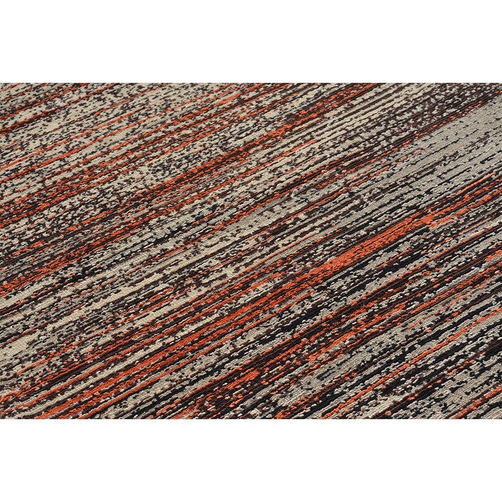 Rugs, (Presto) ICKC156C2X5, Multicolor Stripes Polyester Carpet-VT15937-22X55 inches