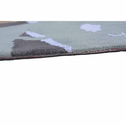 Rugs, (Presto) ICKC201C5X7, Red & Grey colour Floral Polyester Carpet-VT15950-60X96 inches