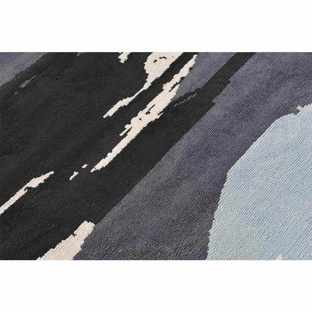 Rugs, (Presto) ICKC209C6X9, Black & Grey Abstract Polyester Carpet -VT 15952-72X108 inches