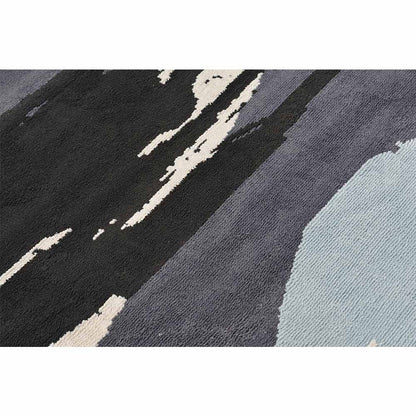 Rugs, (Presto) ICKC209C3X5, Black & Grey Abstract Polyester Carpet-VT15952-36X60 inches
